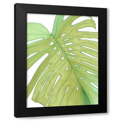 Eco Friendly Palm Black Modern Wood Framed Art Print by Bucheli, Amaya