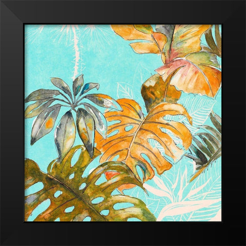 Palma Selvas on Blue I Black Modern Wood Framed Art Print by Pinto, Patricia