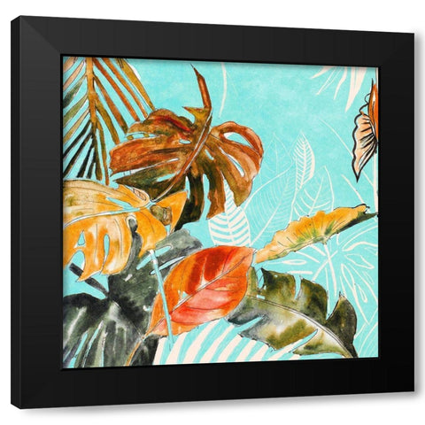 Palma Selvas on Blue II Black Modern Wood Framed Art Print by Pinto, Patricia