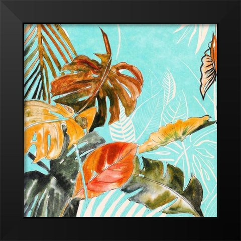 Palma Selvas on Blue II Black Modern Wood Framed Art Print by Pinto, Patricia