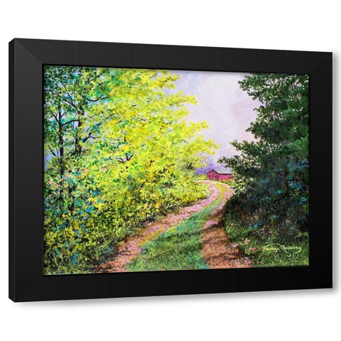 Almost Summer Black Modern Wood Framed Art Print with Double Matting by Redding, James