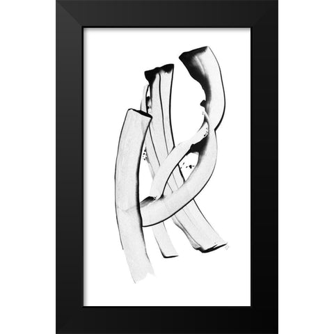 The Dance I Black Modern Wood Framed Art Print by Loreth, Lanie