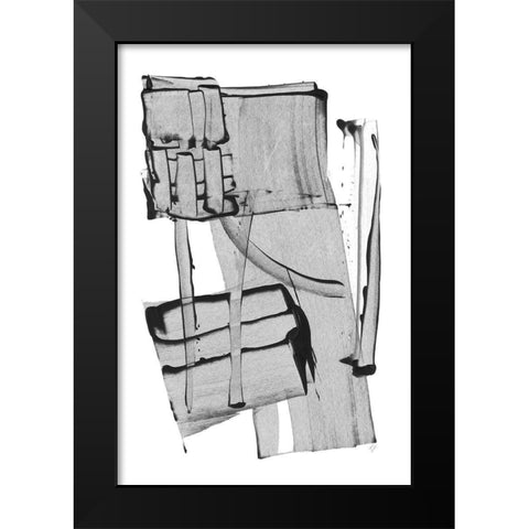 Building It I Black Modern Wood Framed Art Print by Loreth, Lanie