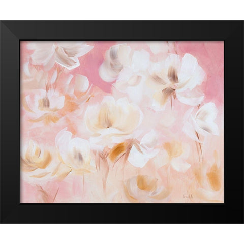 Softly Awakened Black Modern Wood Framed Art Print by Loreth, Lanie