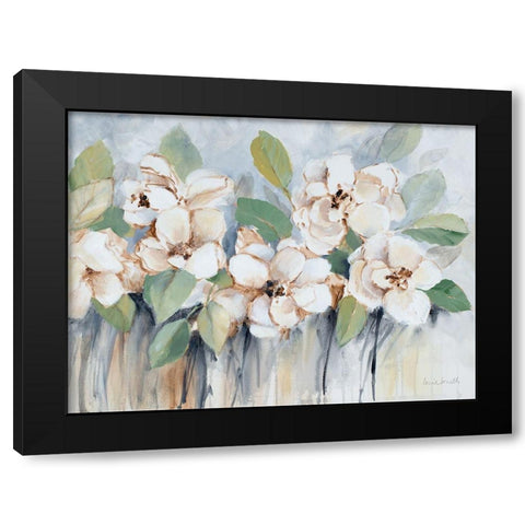 Modern Fleurs Black Modern Wood Framed Art Print by Loreth, Lanie