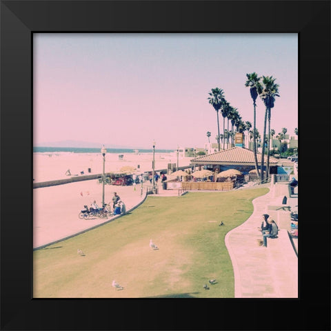 Summer Days Black Modern Wood Framed Art Print by Schoepfer, Lauren