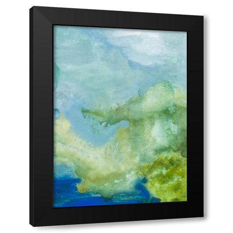 Blue Washed Skies Black Modern Wood Framed Art Print by Danelle, B.