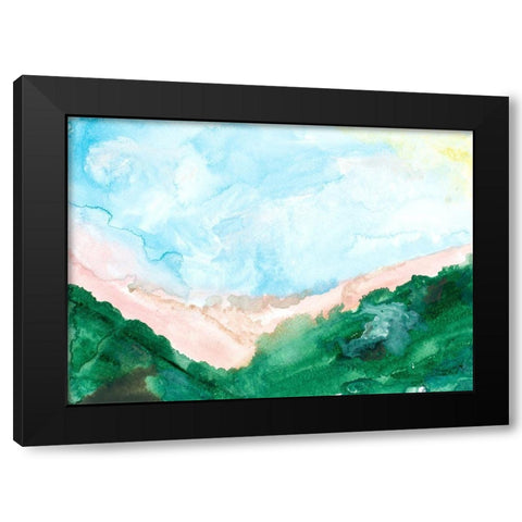 Washed Landscape Black Modern Wood Framed Art Print by Danelle, B.