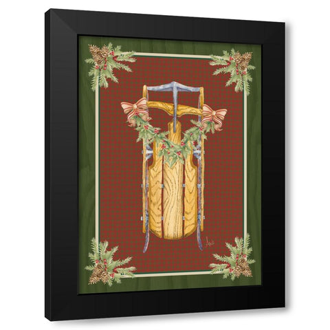 Holiday Traditions II Black Modern Wood Framed Art Print with Double Matting by Metz, Andi