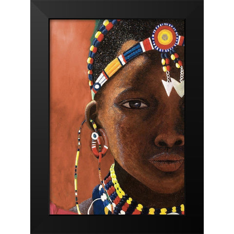 Child Of The World Black Modern Wood Framed Art Print by Morris, Megan