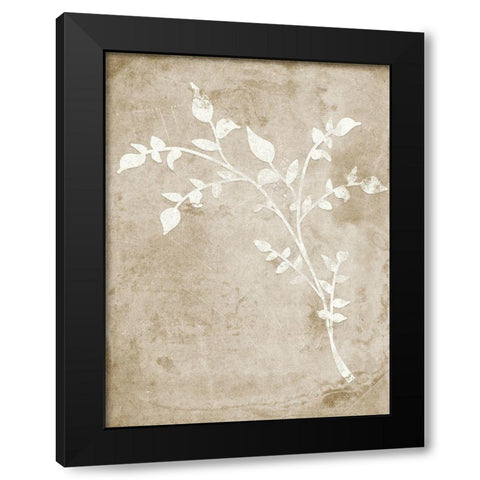 Rustic Floral I Black Modern Wood Framed Art Print by Quach, Anna