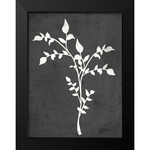 Fern Silhouette I Black Modern Wood Framed Art Print by Quach, Anna