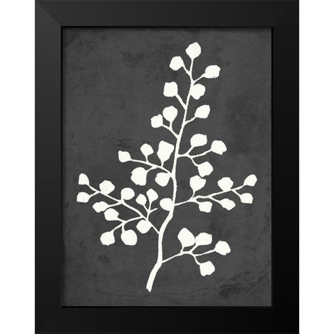 Fern Silhouette II Black Modern Wood Framed Art Print by Quach, Anna