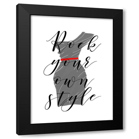 Style Black Modern Wood Framed Art Print by Quach, Anna