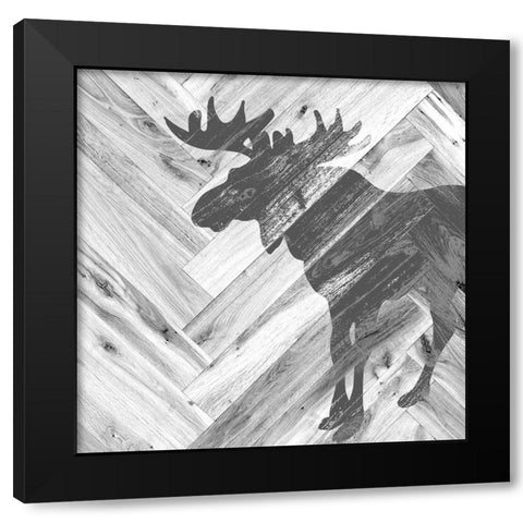 Great Outdoors Black Modern Wood Framed Art Print with Double Matting by Quach, Anna