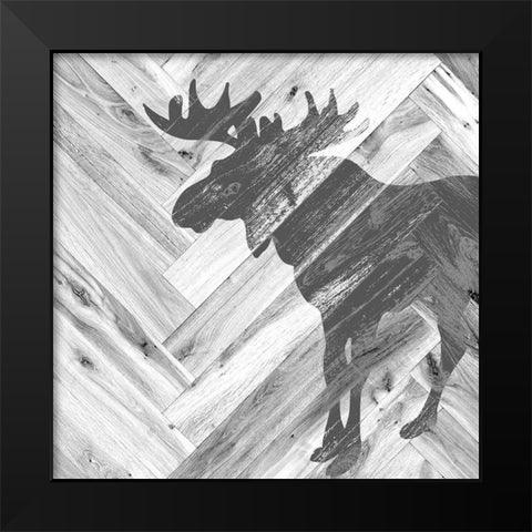 Great Outdoors Black Modern Wood Framed Art Print by Quach, Anna