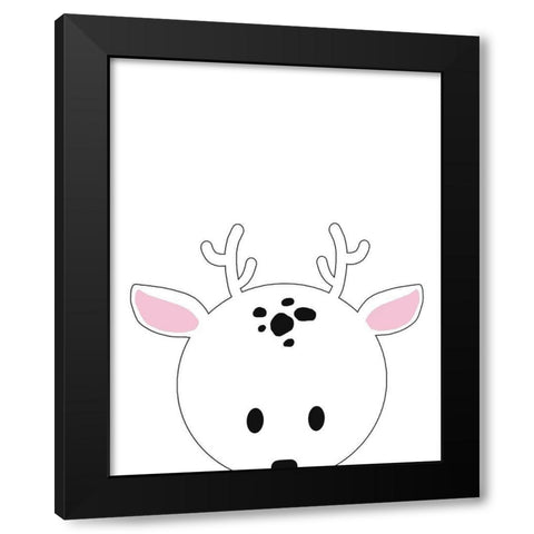 Peek-A-Boo I Black Modern Wood Framed Art Print with Double Matting by Quach, Anna
