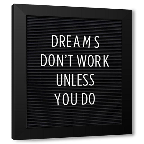 Dreams Black Modern Wood Framed Art Print with Double Matting by Quach, Anna