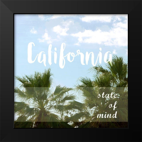 Cali Life Black Modern Wood Framed Art Print by Quach, Anna