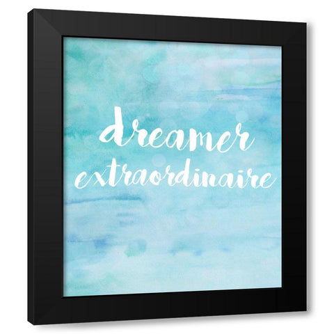 Dreamer Extraordinaire Black Modern Wood Framed Art Print by Quach, Anna
