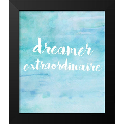 Dreamer Extraordinaire Black Modern Wood Framed Art Print by Quach, Anna