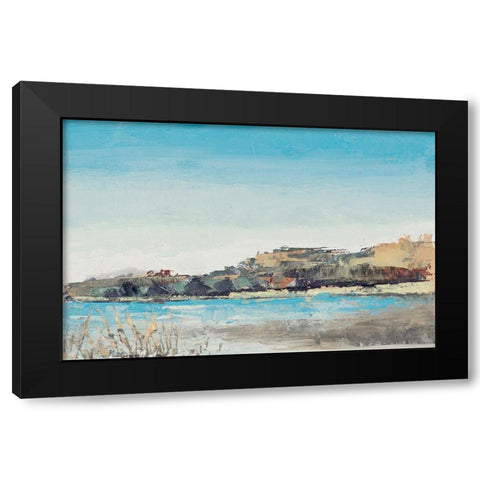 Island Caves Black Modern Wood Framed Art Print with Double Matting by Green, Jenny