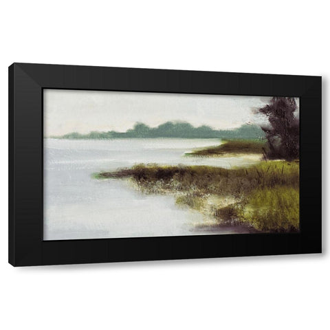 On An Island Black Modern Wood Framed Art Print by Green, Jenny