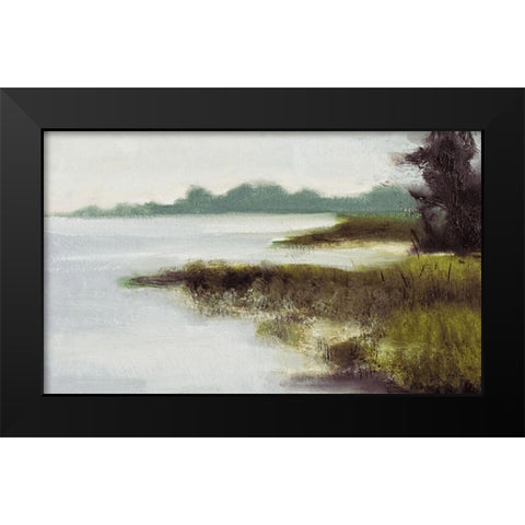 On An Island Black Modern Wood Framed Art Print by Green, Jenny