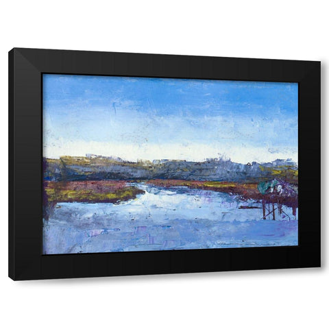 Along the Water Black Modern Wood Framed Art Print by Green, Jenny