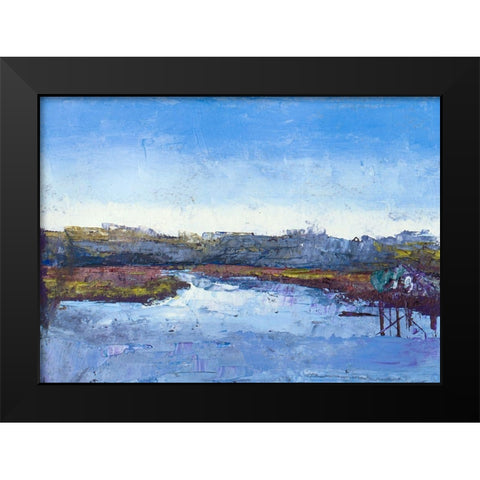 Along the Water Black Modern Wood Framed Art Print by Green, Jenny