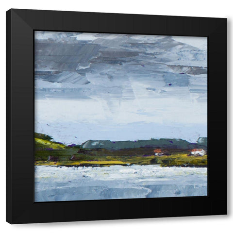Overcast Days in Town II Black Modern Wood Framed Art Print by Green, Jenny
