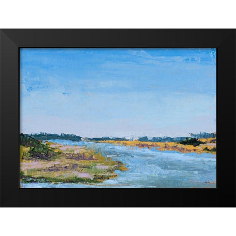 Along the Water Black Modern Wood Framed Art Print by Green, Jenny