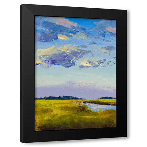 River Streams Black Modern Wood Framed Art Print by Green, Jenny