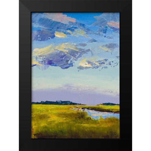 River Streams Black Modern Wood Framed Art Print by Green, Jenny