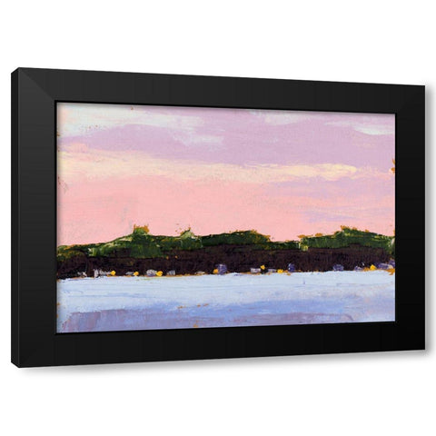 Across the Lake Black Modern Wood Framed Art Print by Green, Jenny