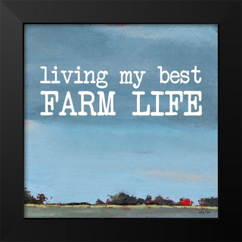 Farm Life Black Modern Wood Framed Art Print by Green, Jenny