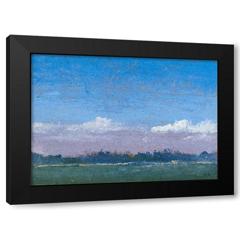 Distant Views Black Modern Wood Framed Art Print with Double Matting by Green, Jenny