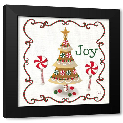 Gingerbread Forest III Black Modern Wood Framed Art Print with Double Matting by Metz, Andi