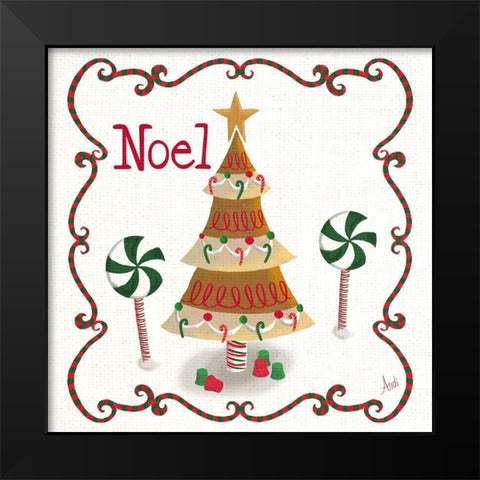 Gingerbread Forest IV Black Modern Wood Framed Art Print by Metz, Andi