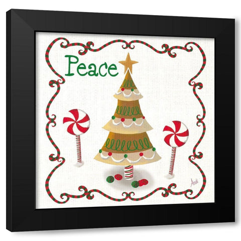 Gingerbread Forest II Black Modern Wood Framed Art Print by Metz, Andi