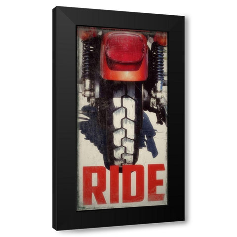 Ride Black Modern Wood Framed Art Print with Double Matting by Wilson, Kali