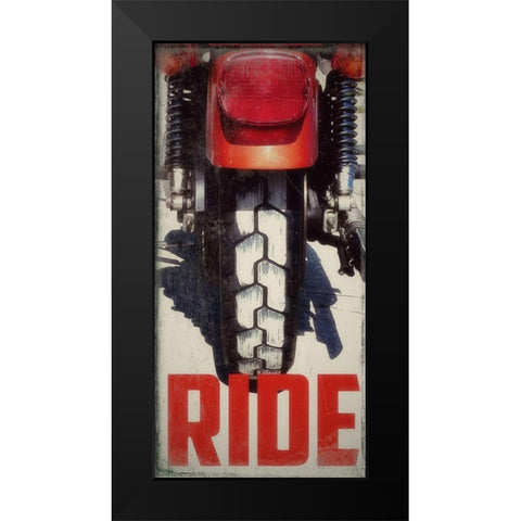 Ride Black Modern Wood Framed Art Print by Wilson, Kali