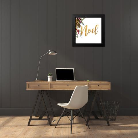 Noel Black Modern Wood Framed Art Print by Loreth, Lanie