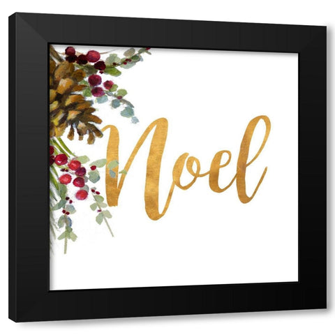 Noel Black Modern Wood Framed Art Print by Loreth, Lanie