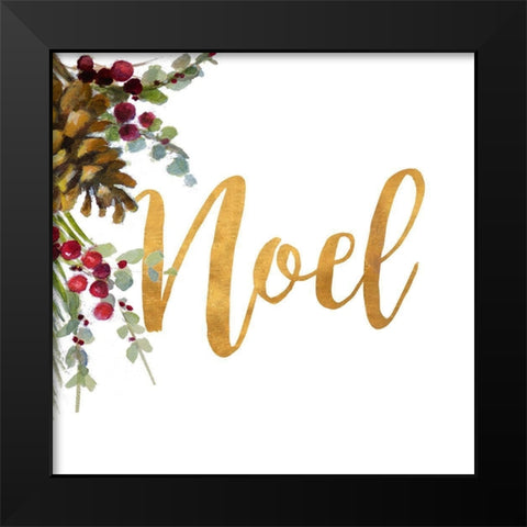 Noel Black Modern Wood Framed Art Print by Loreth, Lanie