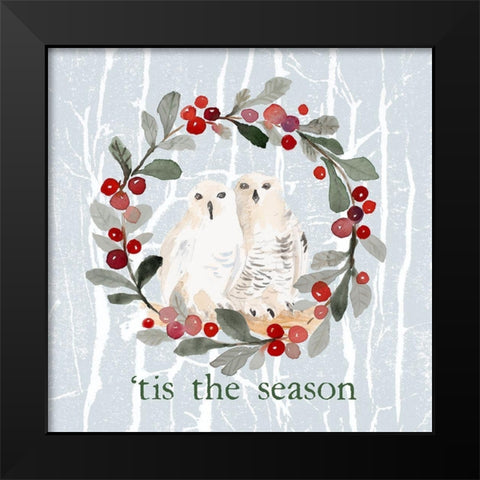 Tis The Season Black Modern Wood Framed Art Print by Loreth, Lanie