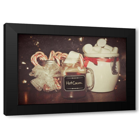 Holiday Sweet Treats Black Modern Wood Framed Art Print with Double Matting by Wilson, Kali