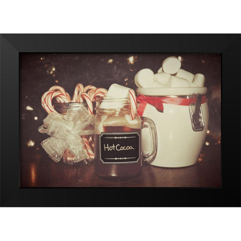 Holiday Sweet Treats Black Modern Wood Framed Art Print by Wilson, Kali