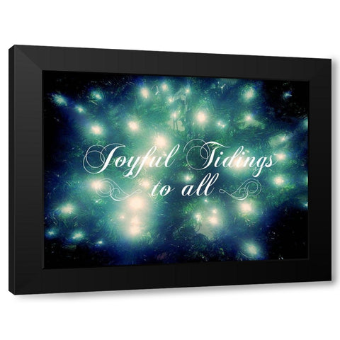 Joyful Tidings Black Modern Wood Framed Art Print with Double Matting by Wilson, Kali