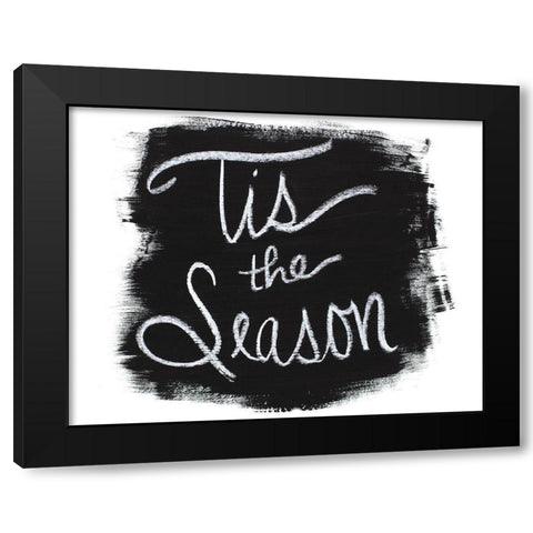 Tis The Season Black Modern Wood Framed Art Print by Bryant, Susan
